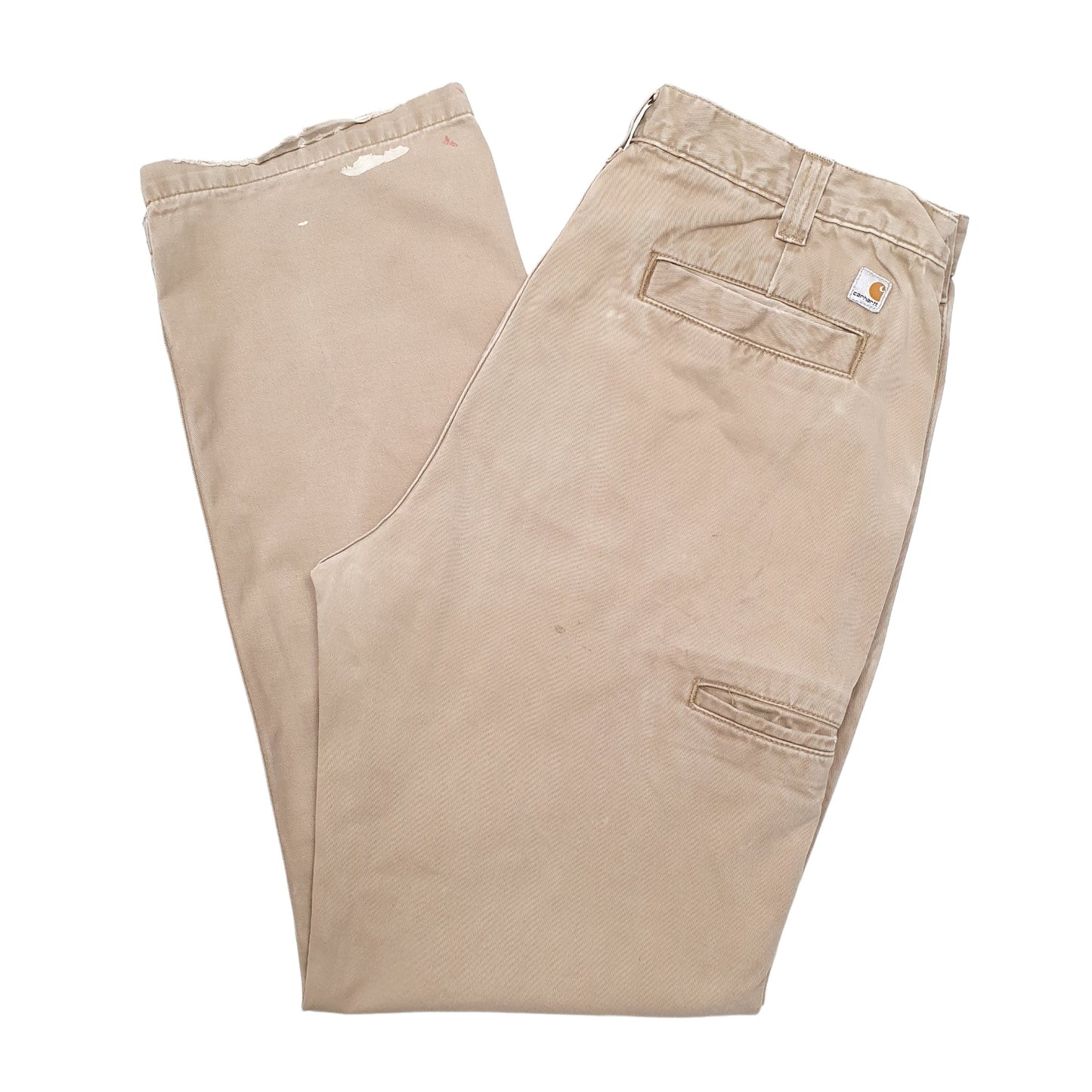 Mens Beige Carhartt  Carpenter Trousers