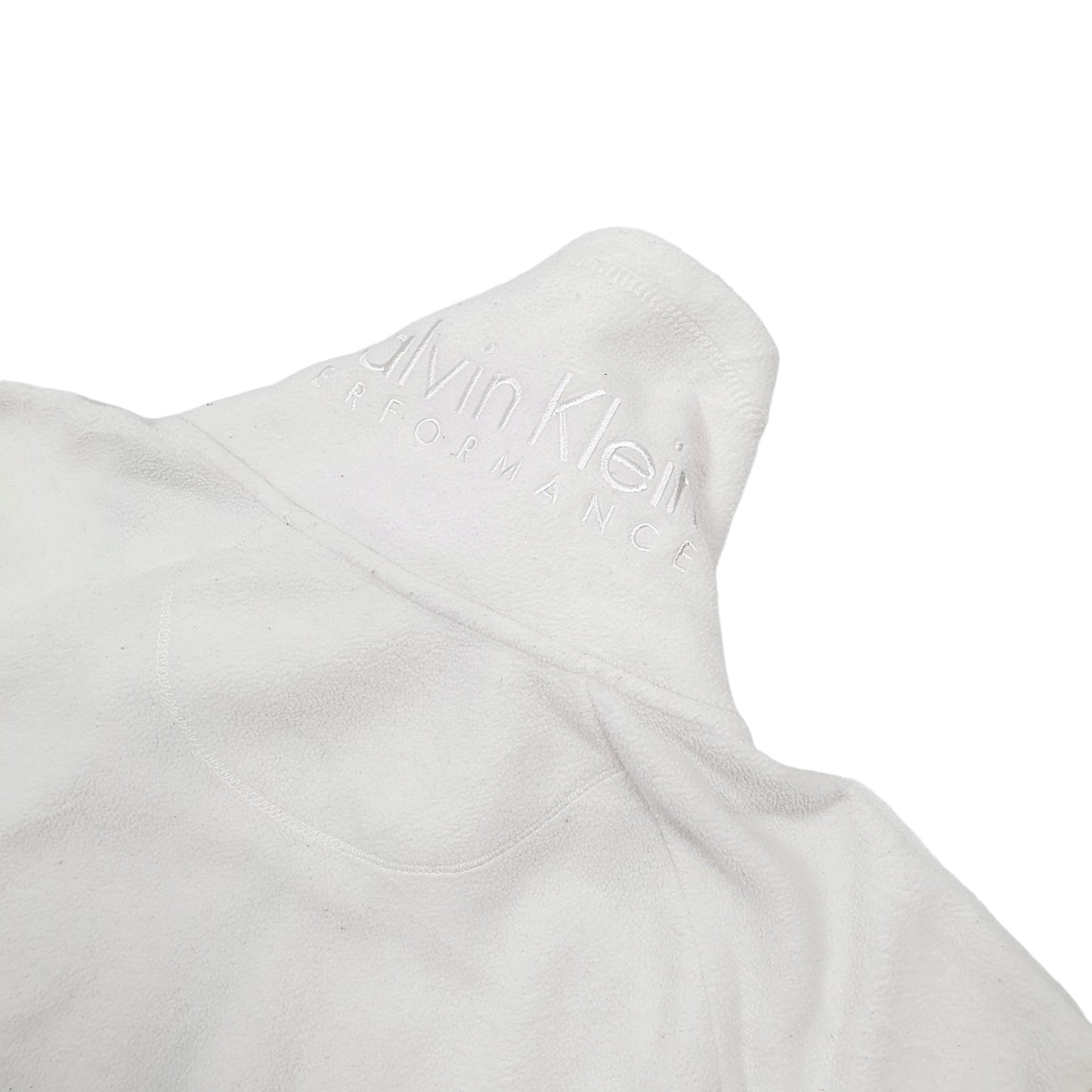Calvin Klein Full Zip Fleece XXL White