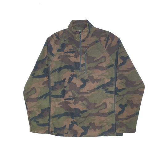 Starter Camouflage Quarter Zip Fleece M Green