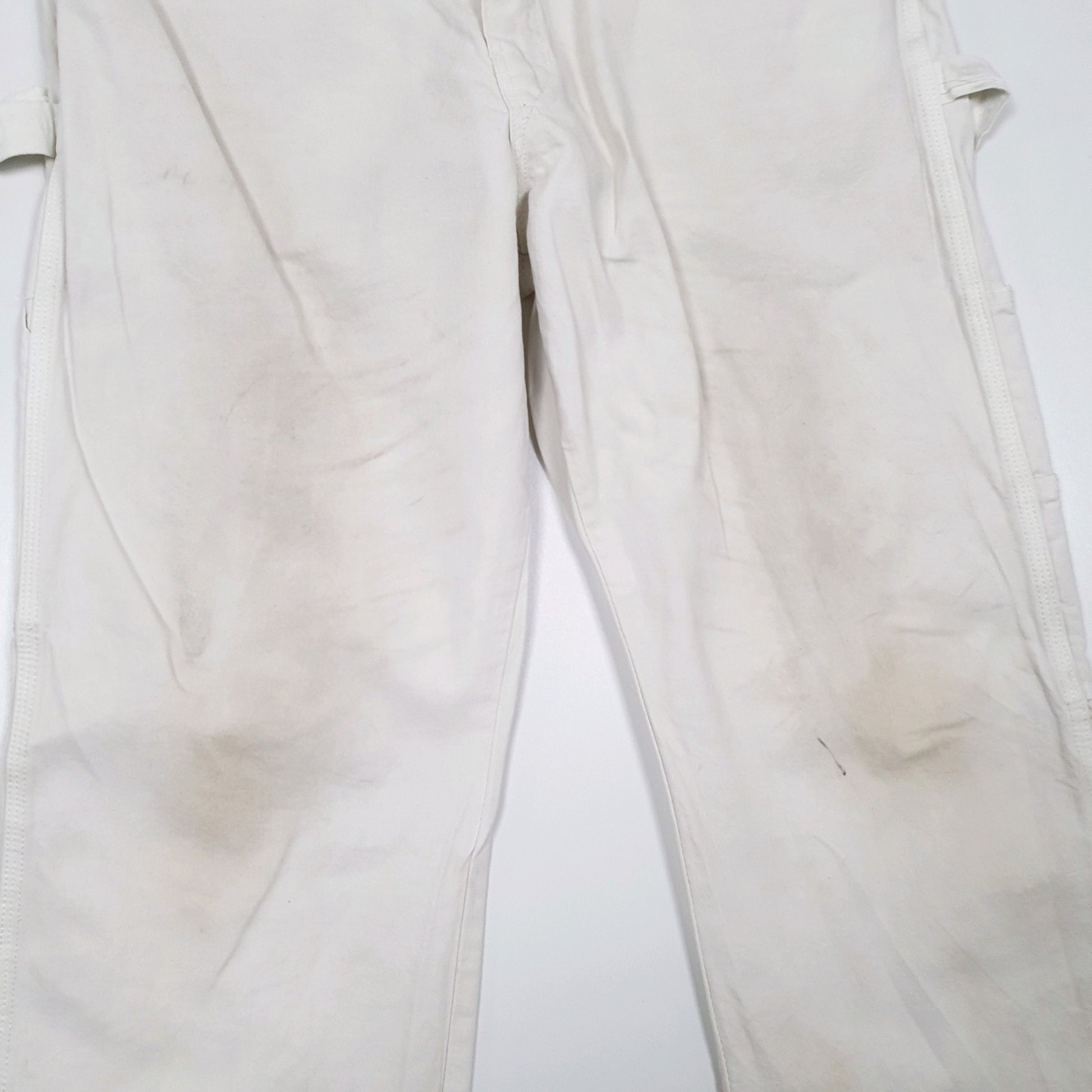 Mens Dickies White Carpenter Trousers W34 L29 White