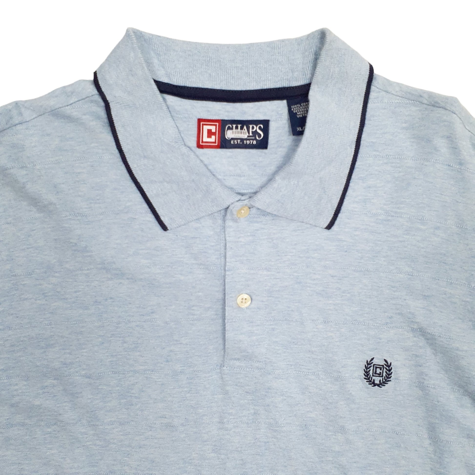 Chaps Short Sleeve Polo Shirt Blue