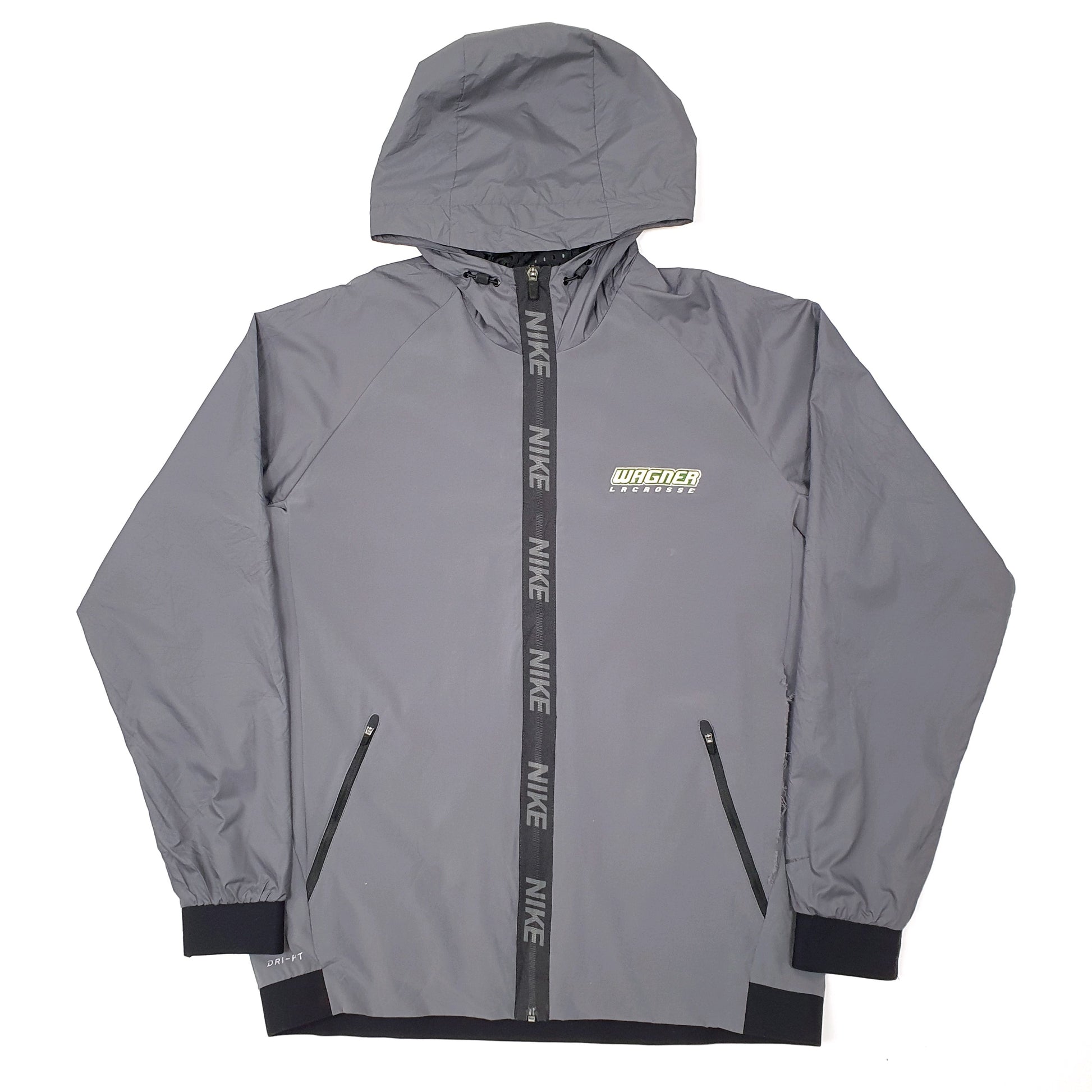 Mens Grey Nike Dri Fit USA College Wagner Lacrosse  Coat