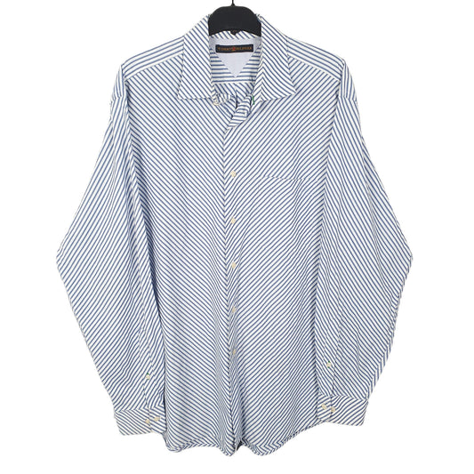 Tommy Hilfiger Long Sleeve Regular Fit Striped Shirt White