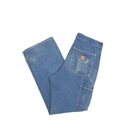 Carhartt Casual Loose Fit Carpenter Jeans W31 L30 Blue