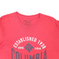 Mens Red Columbia Sportswear  Short Sleeve T Shirt