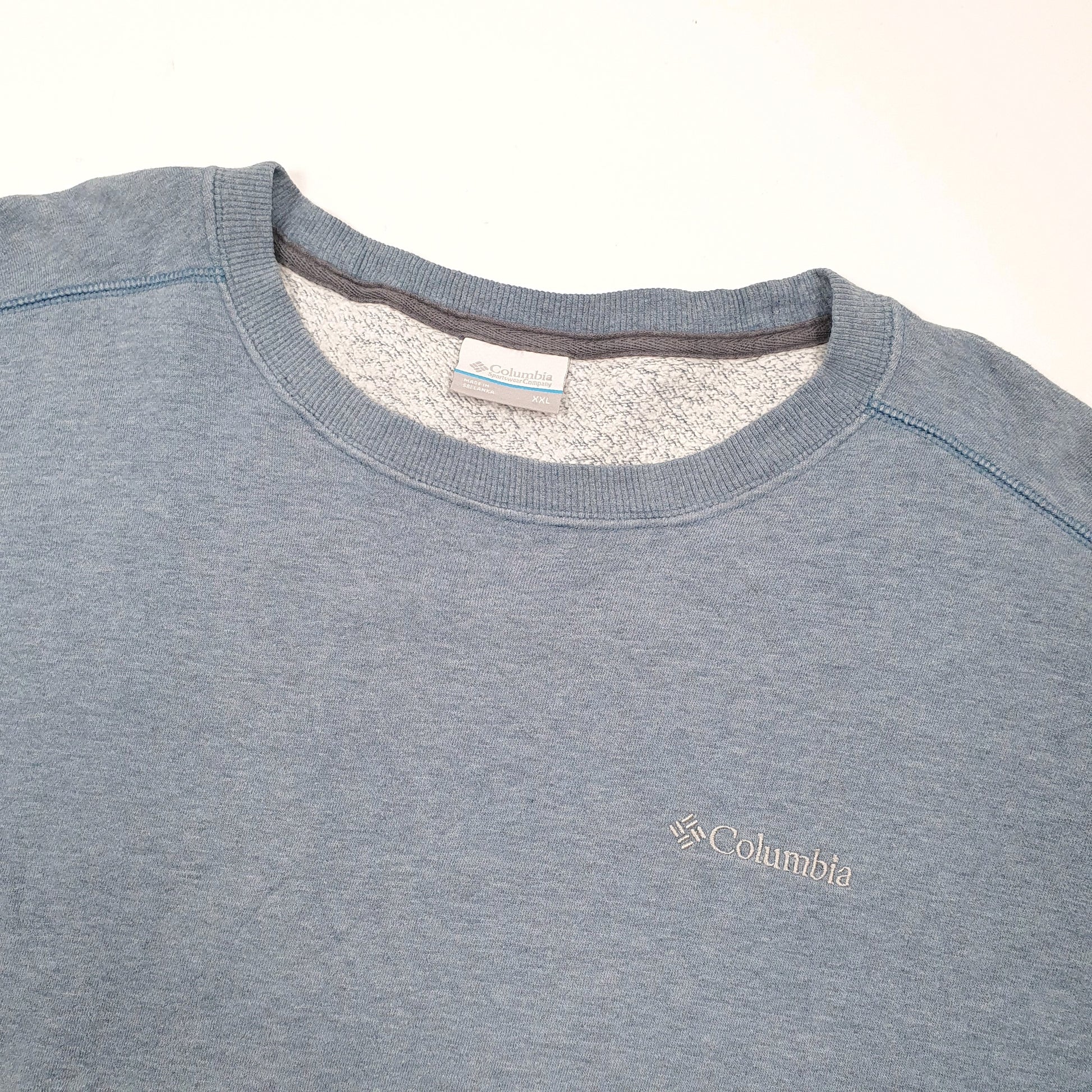 Mens Blue Columbia Sportswear  Crewneck Jumper