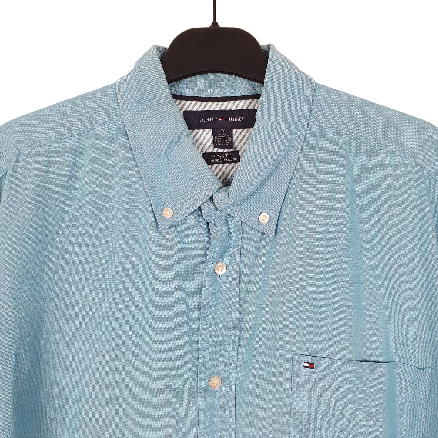 Tommy Hilfiger Short Sleeve Classic Fit Shirt Blue