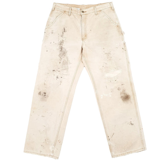 Carhartt Carpenter Loose Fit Jeans W36 L31 Beige