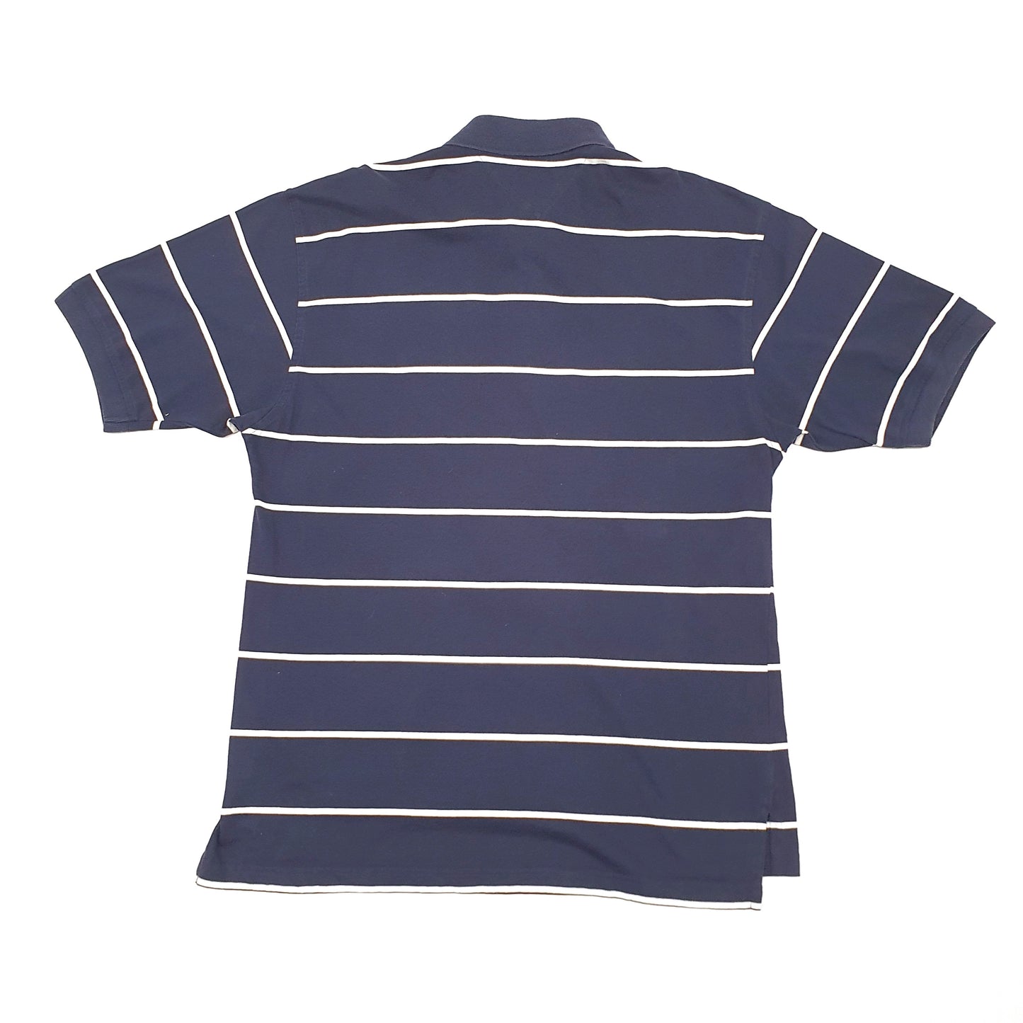 Mens Navy Tommy Hilfiger Striped Short Sleeve Polo Shirt