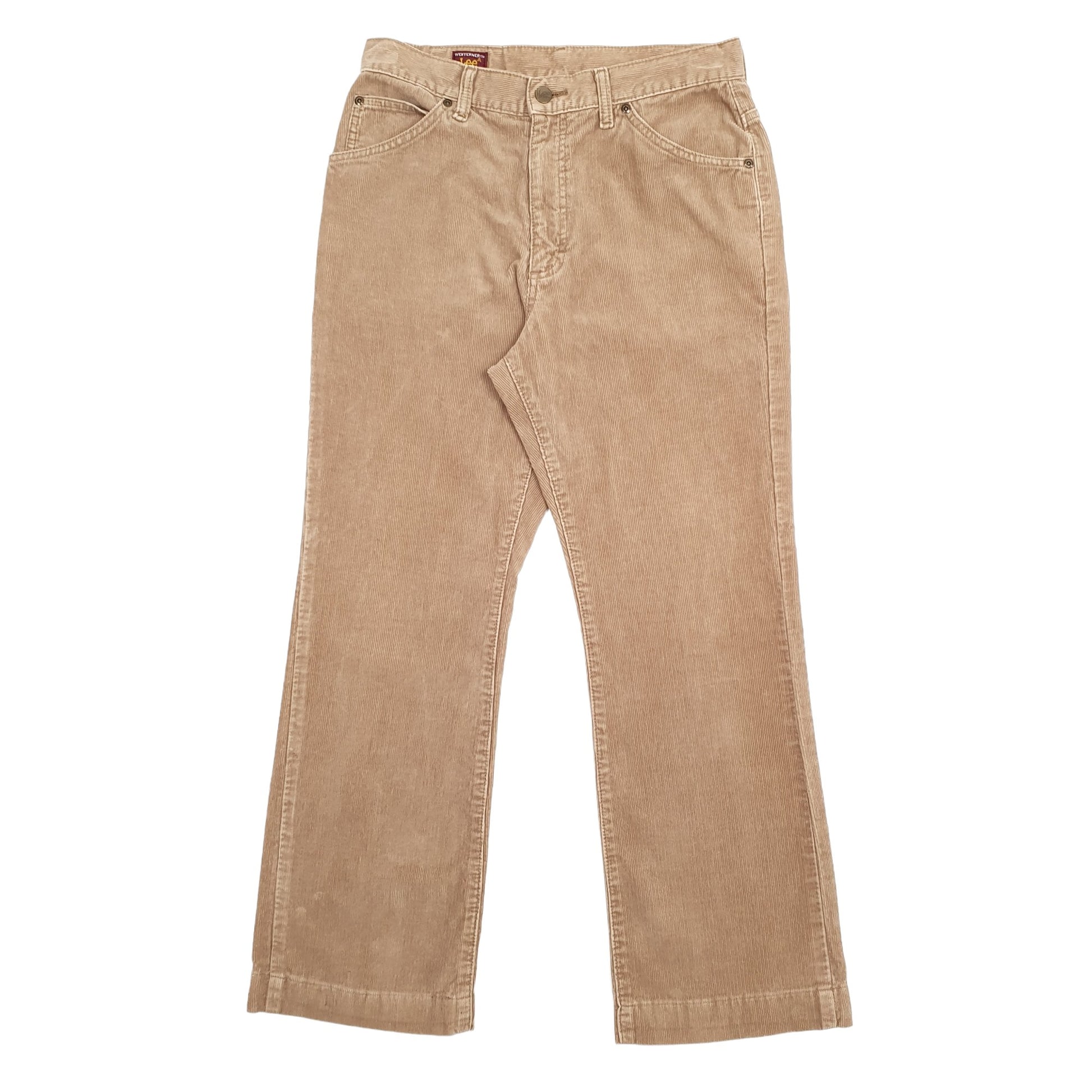 Mens Brown Lee  Corduroy Trousers