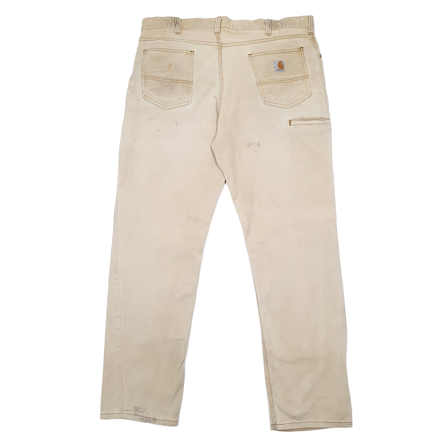 Mens Beige Carhartt  Carpenter JeansW40 L32