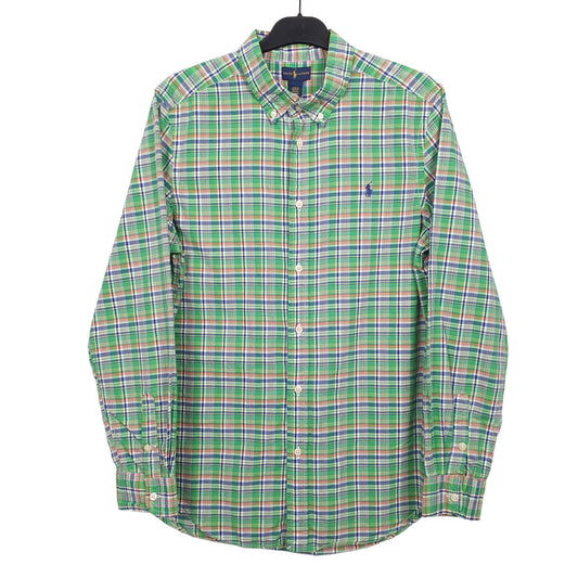 Ralph Lauren Long Sleeve Regular Fit Check Shirt Green