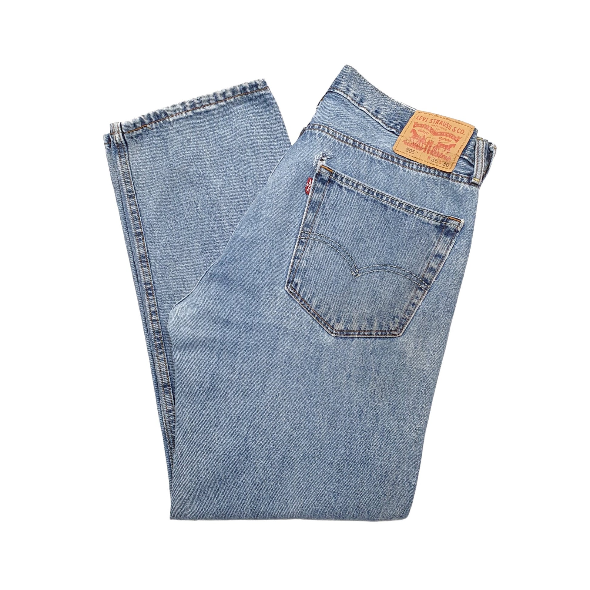 Levis 505 Regular Fit Jeans W36 L30 Blue