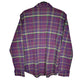 Chaps Long Sleeve Regular Fit Check Flannel Shirt Shacket Purple