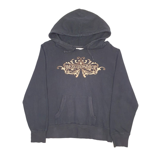 Mens Black Aeropostale  Hoodie Jumper