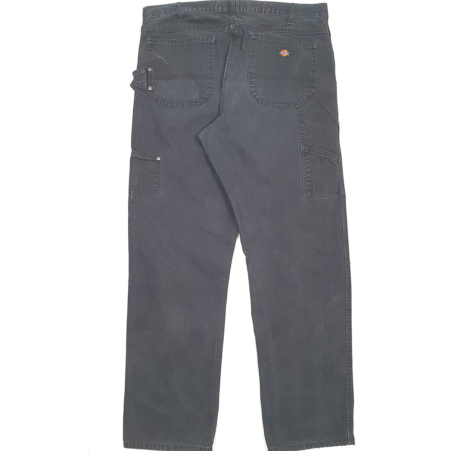 Mens Dickies Black Carpenter Trousers W38 L34 Black