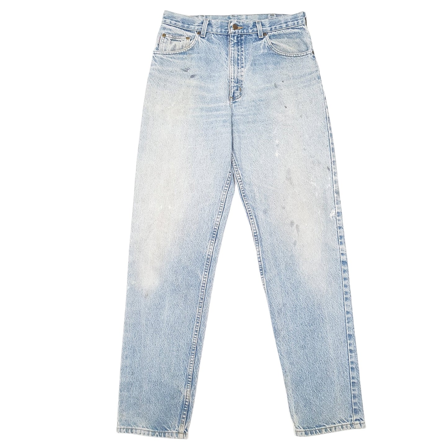 Mens Blue Carhartt Tapered Casual JeansW33 L34