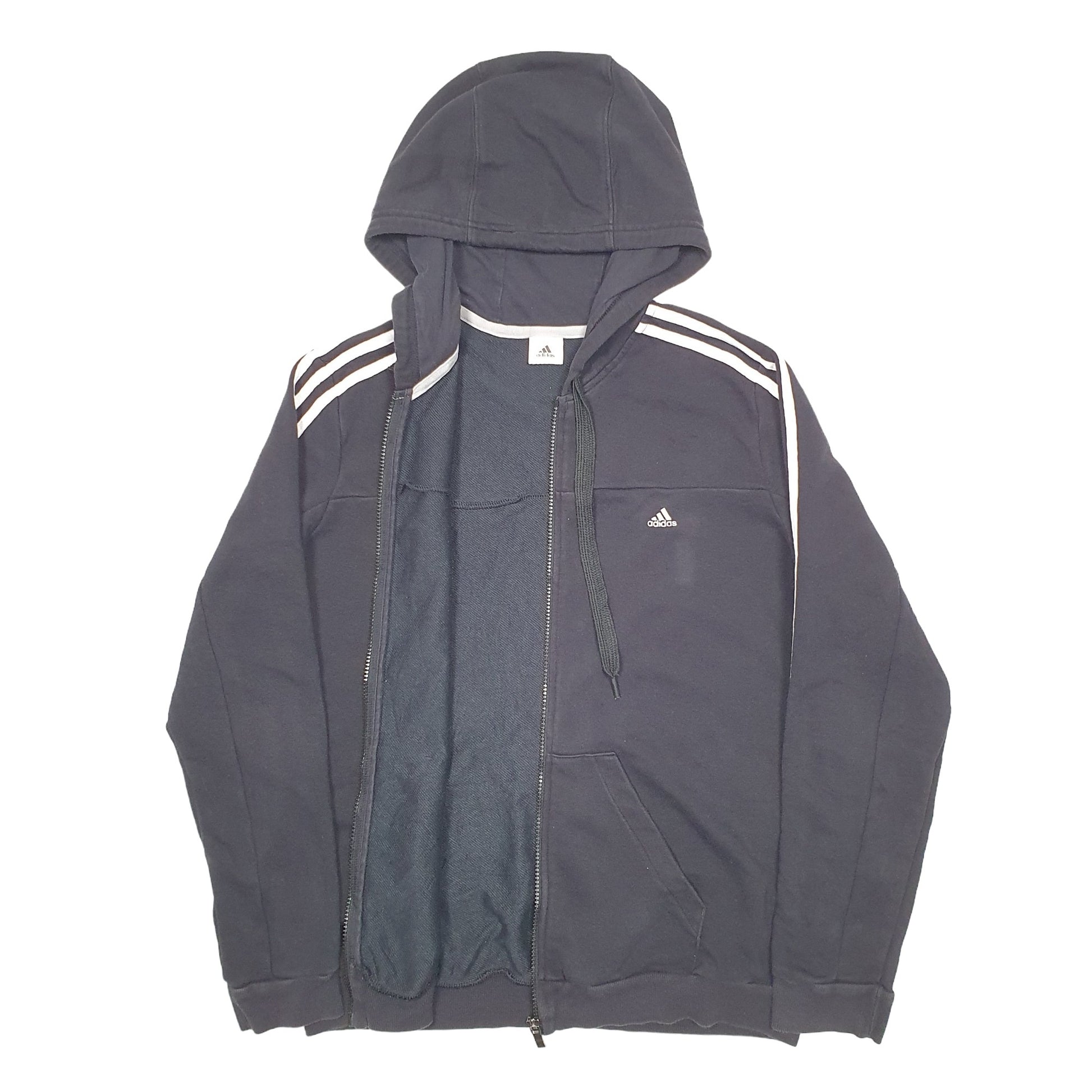Mens Black Adidas  Full Zip Jumper