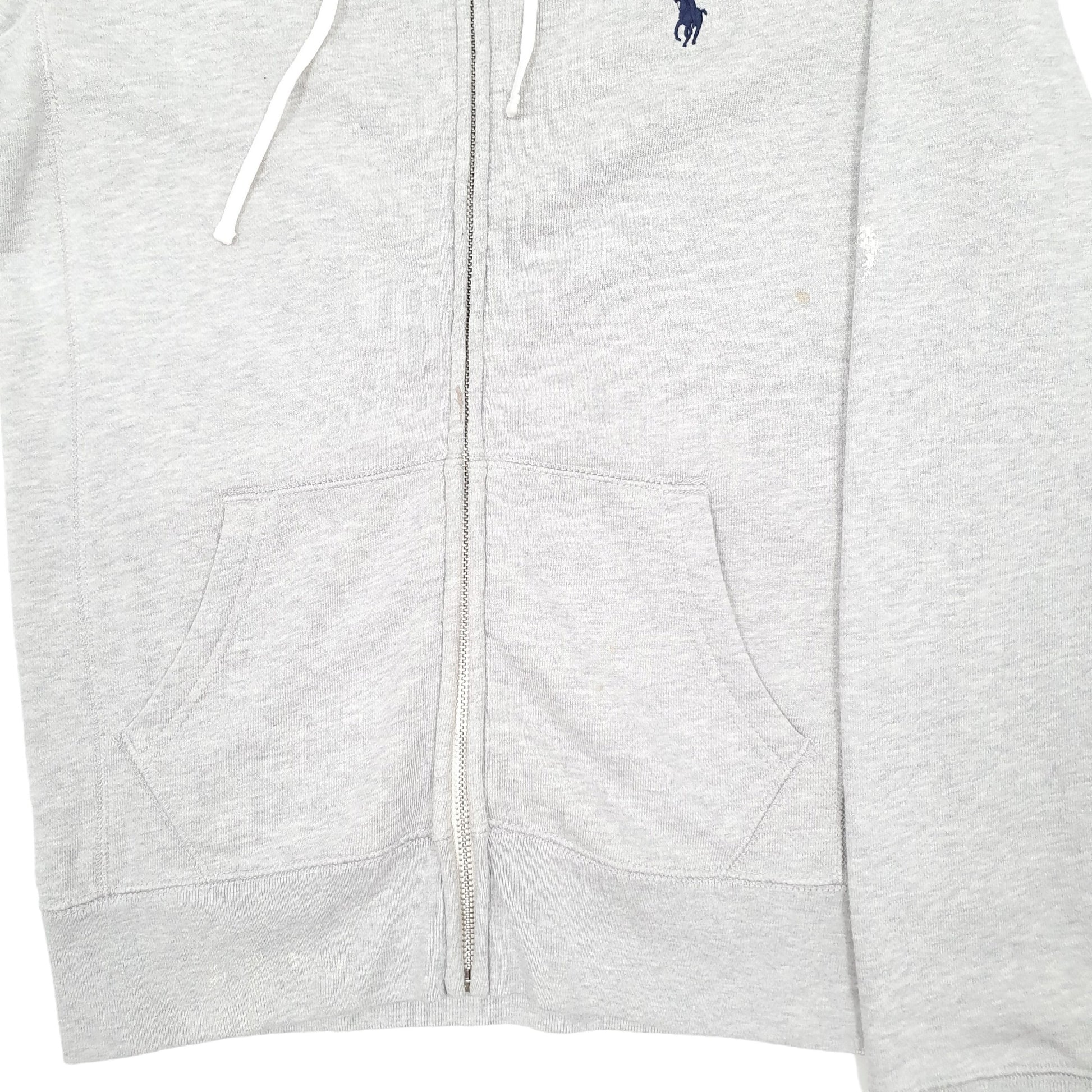 Womens Grey Ralph Lauren Sport Hoodie Full Zip Jumper