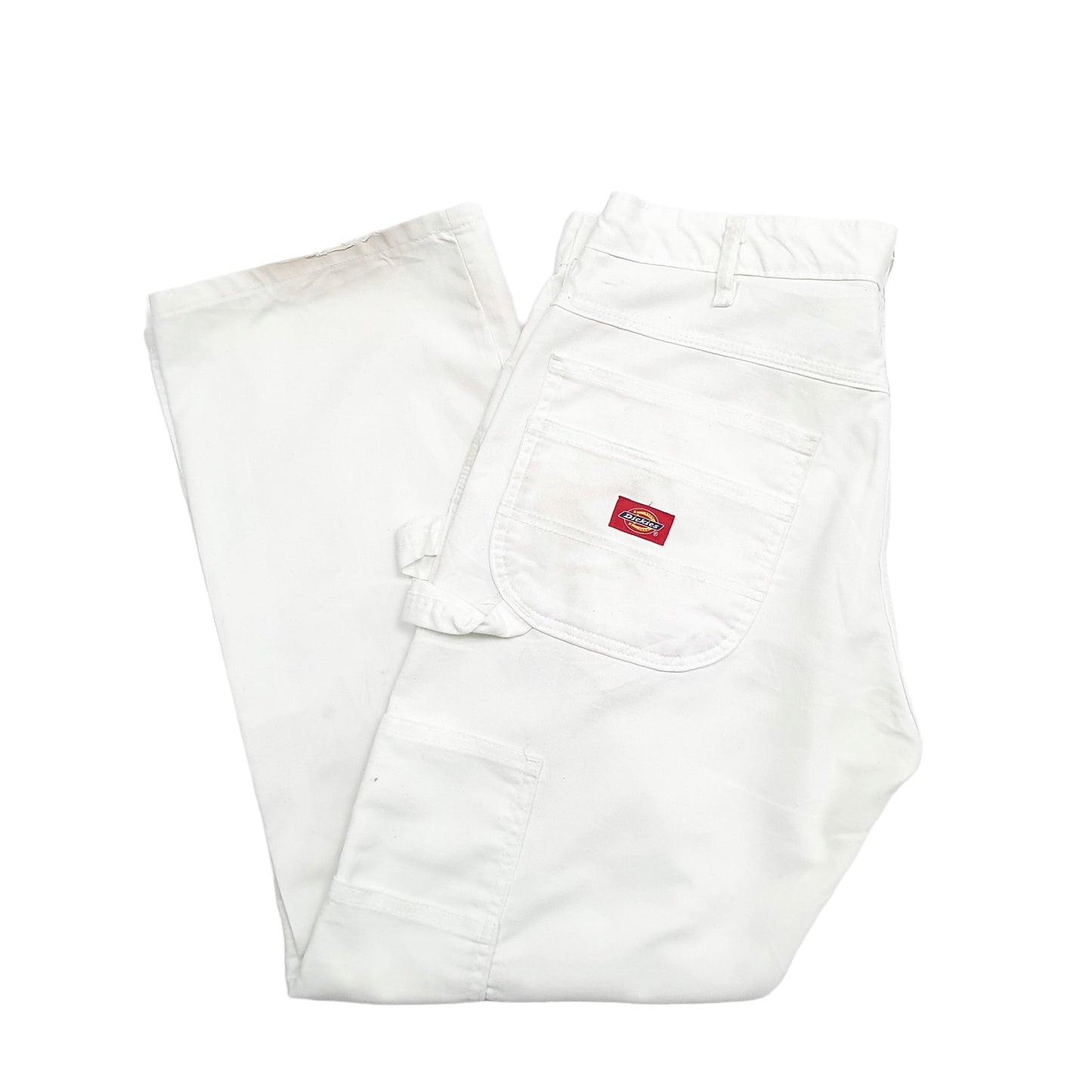 Mens White Dickies  Carpenter Trousers