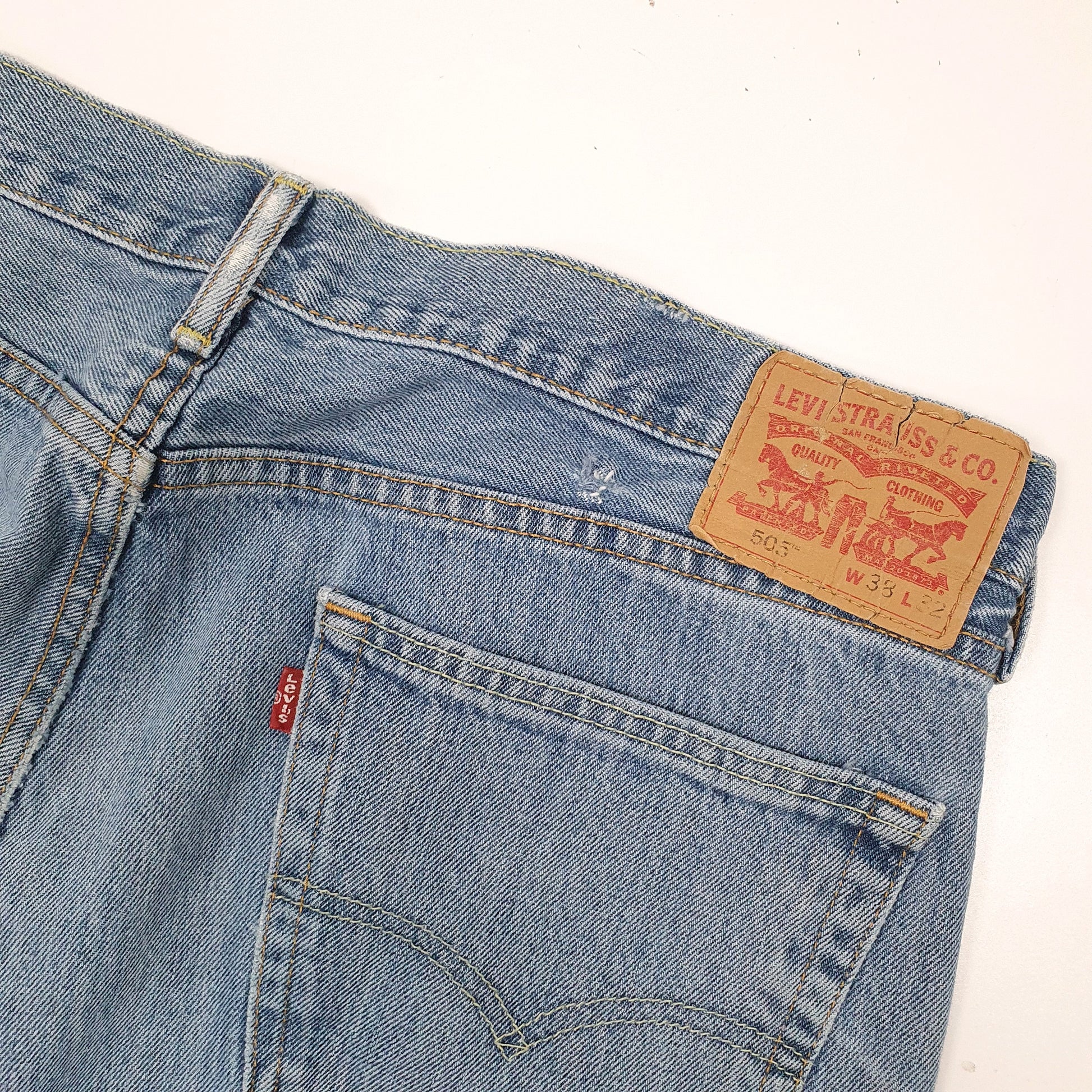 Levis 505 Regular Fit Jeans W38 L32 Blue