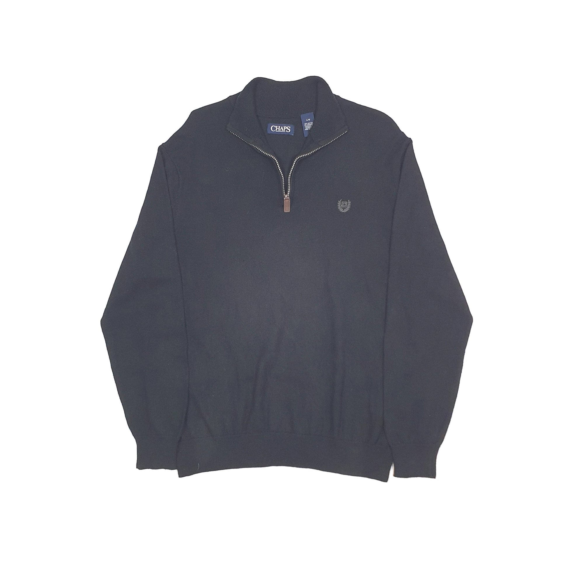 Chaps Quarter Zip L Black