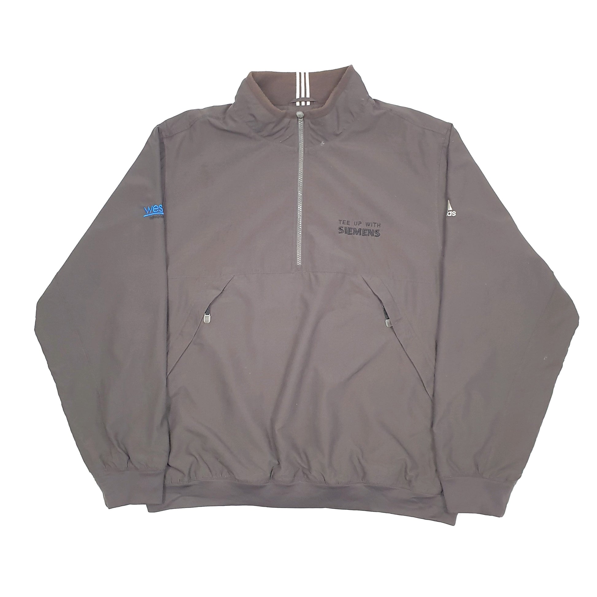 Adidas Windbreaker Quarter Zip XL Grey