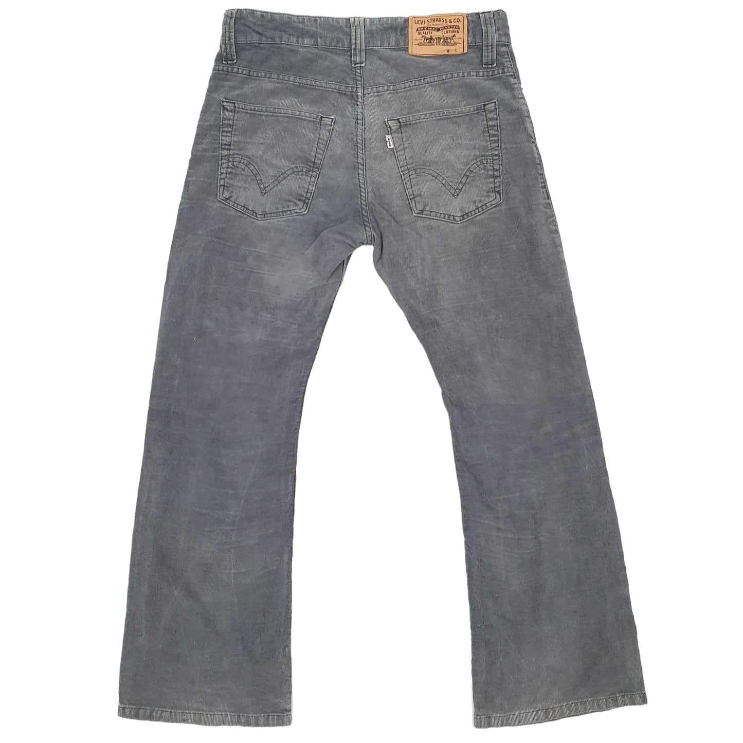 Mens Grey Levis 613 Corduroy Trousers
