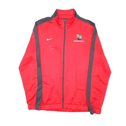 Mens Red Nike Dri Fit USA Basketball Full Zip Jumper