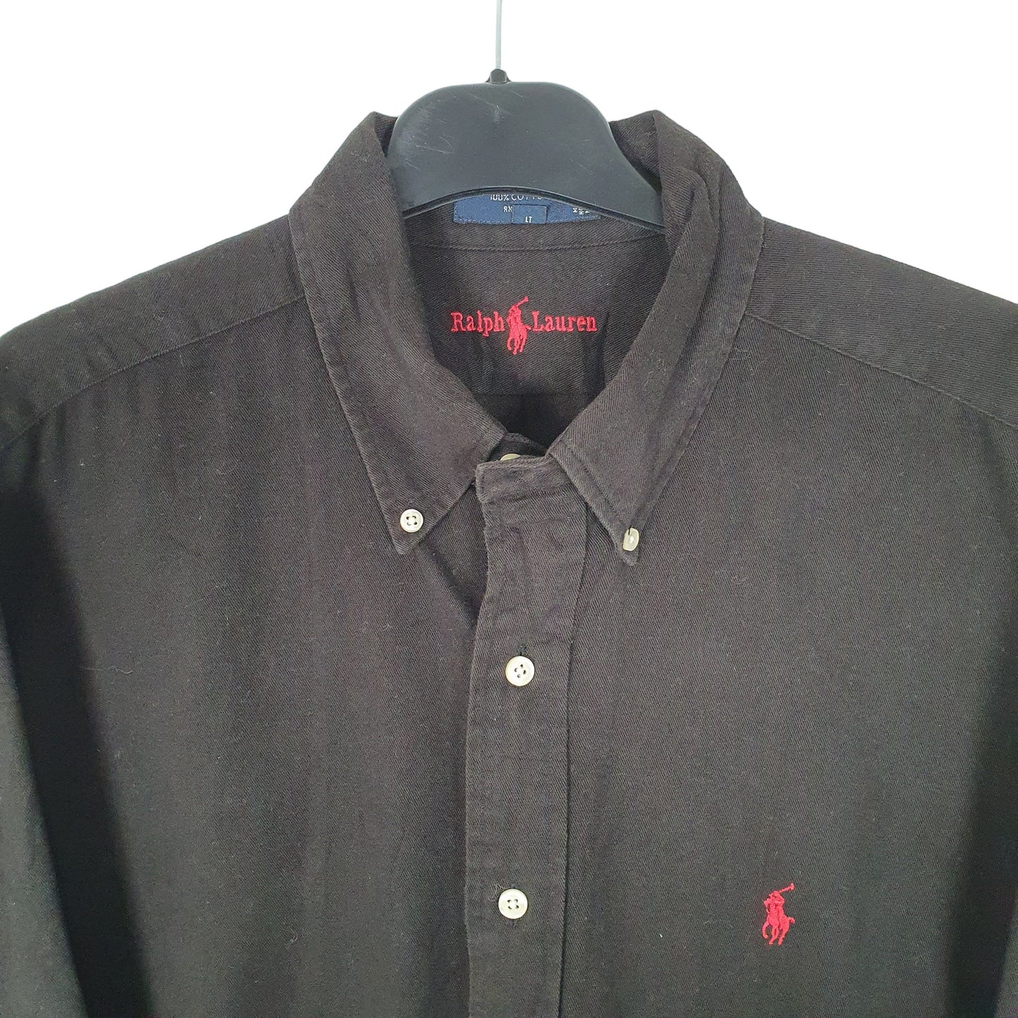 Ralph Lauren Button Down Long Sleeve Blaire Fit Shirt Black