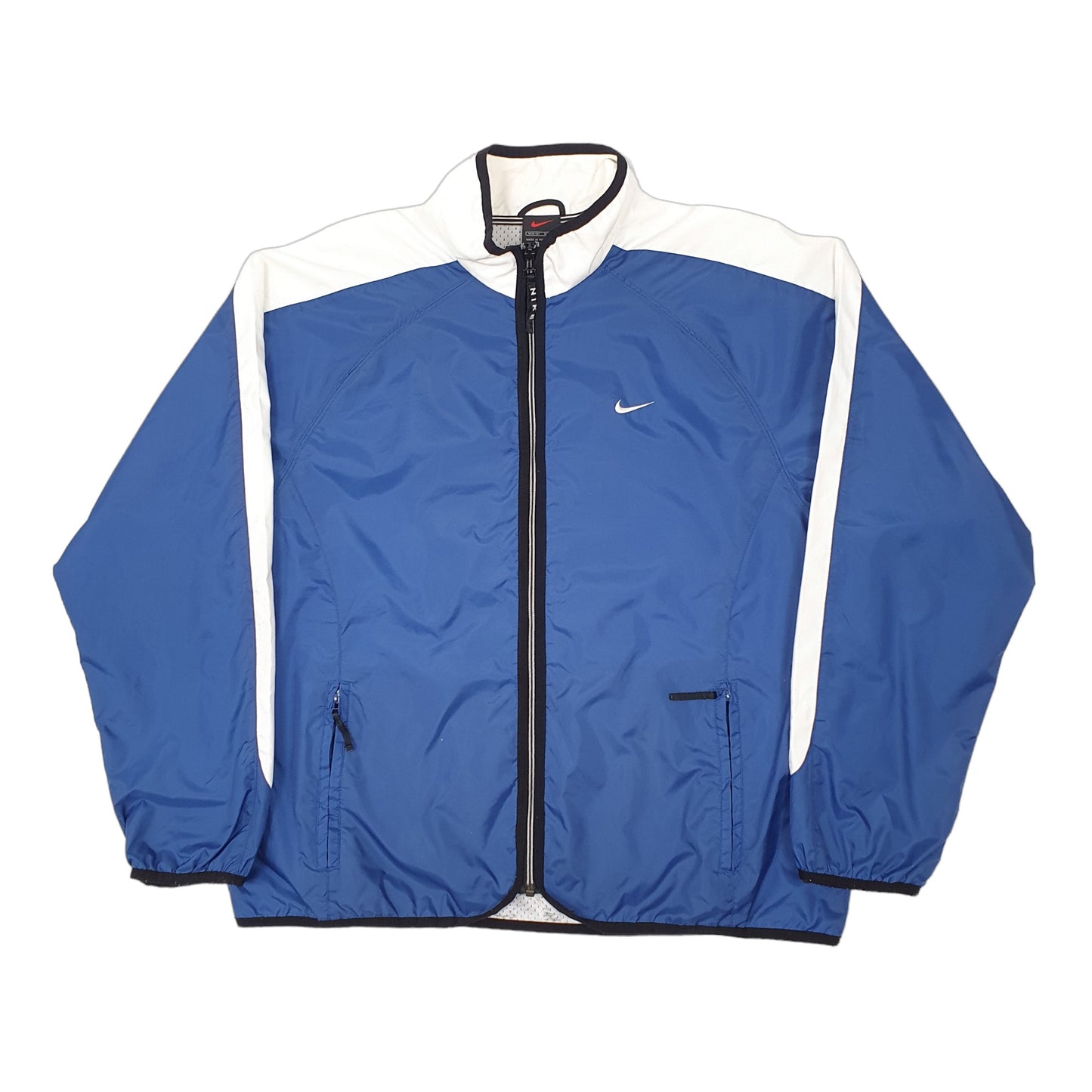 Womens Blue Nike Vintage 1990s Spellout  Coat