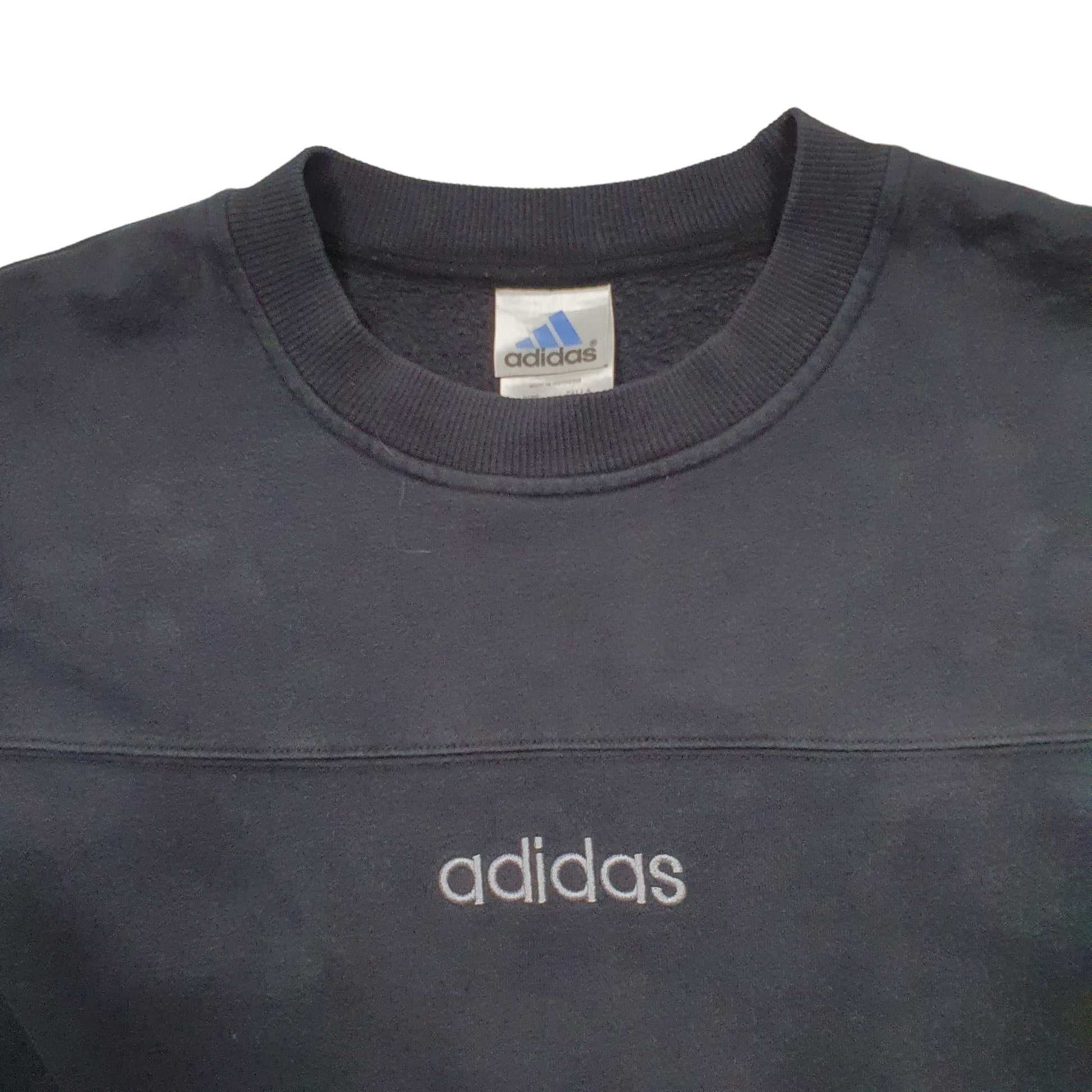 Mens Black Adidas  Crewneck Jumper