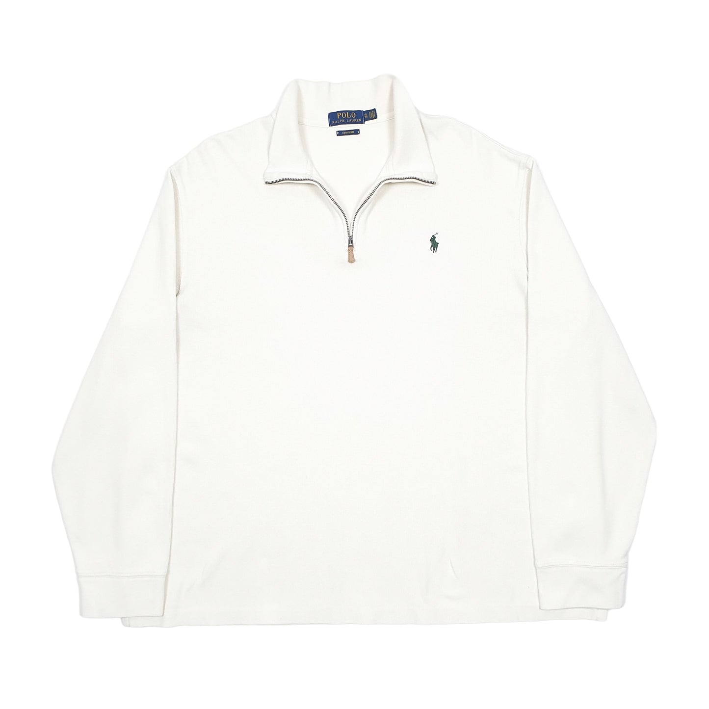 Polo Ralph Lauren Estate Rib Quarter Zip XL Cream