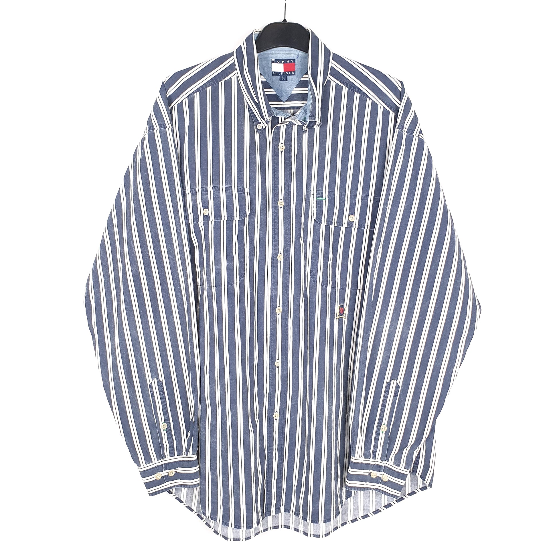 Navy Tommy Hilfiger Long Sleeve Shirt