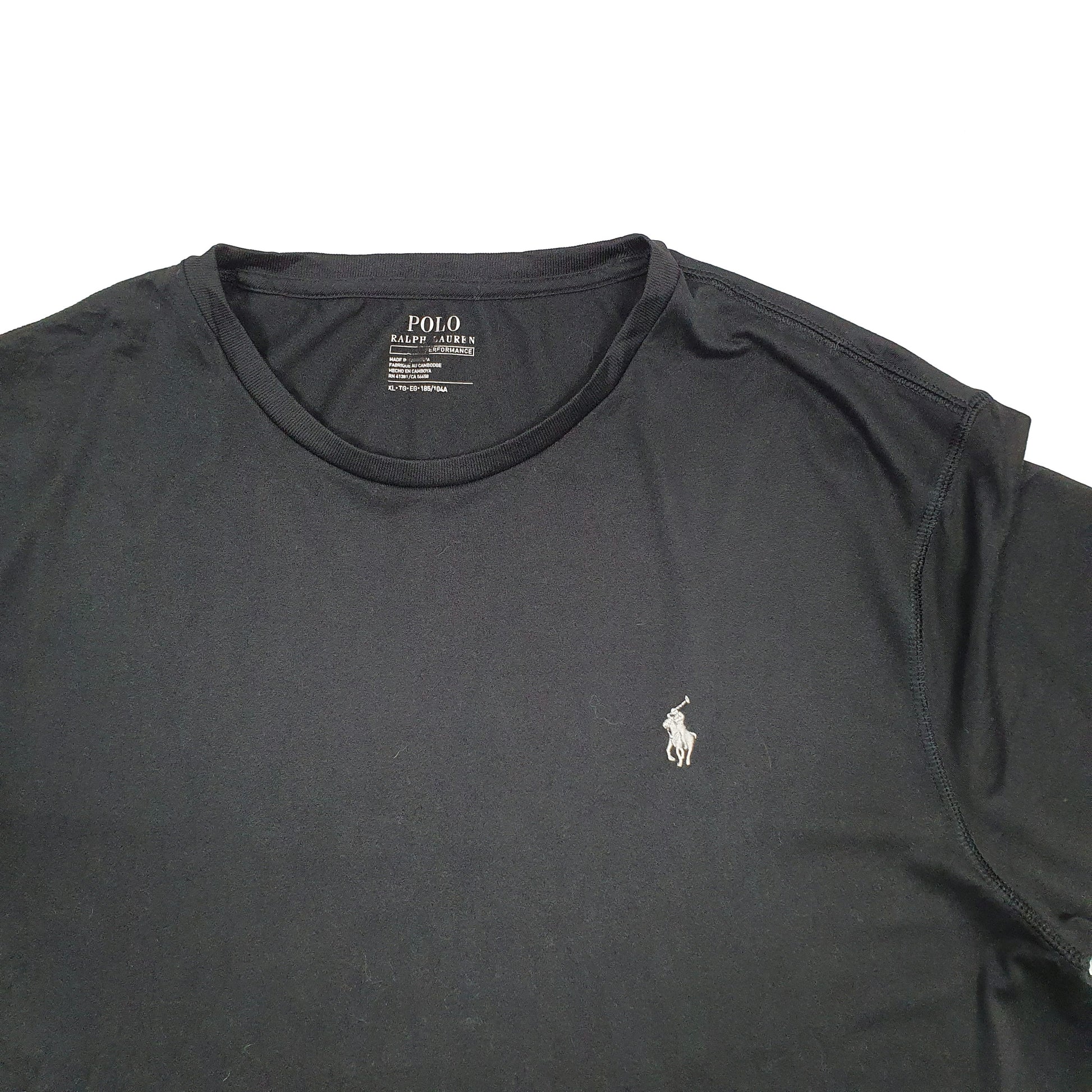 Mens Black Ralph Lauren Performance Short Sleeve T Shirt
