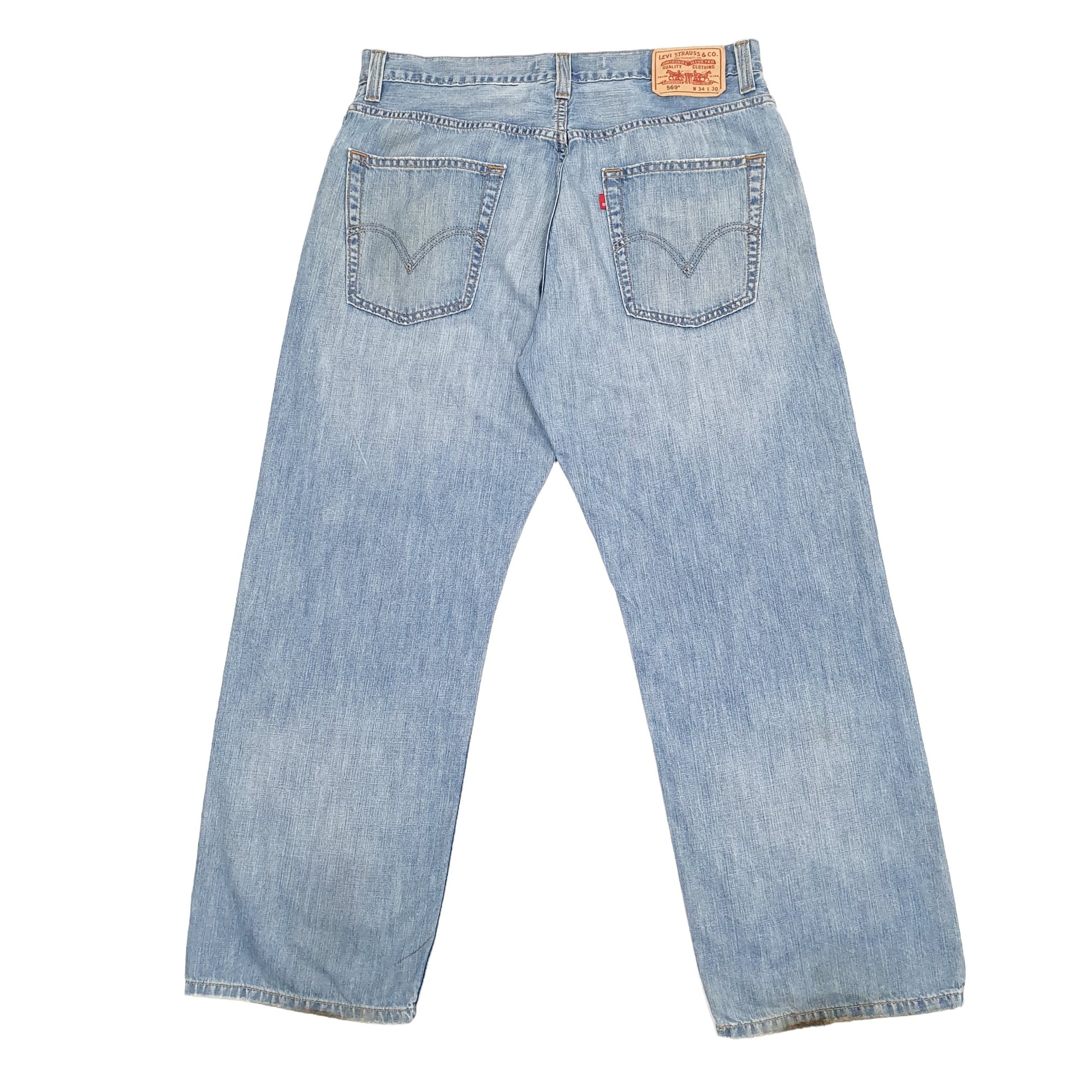 Mens Blue Levis  569 JeansW34 L30