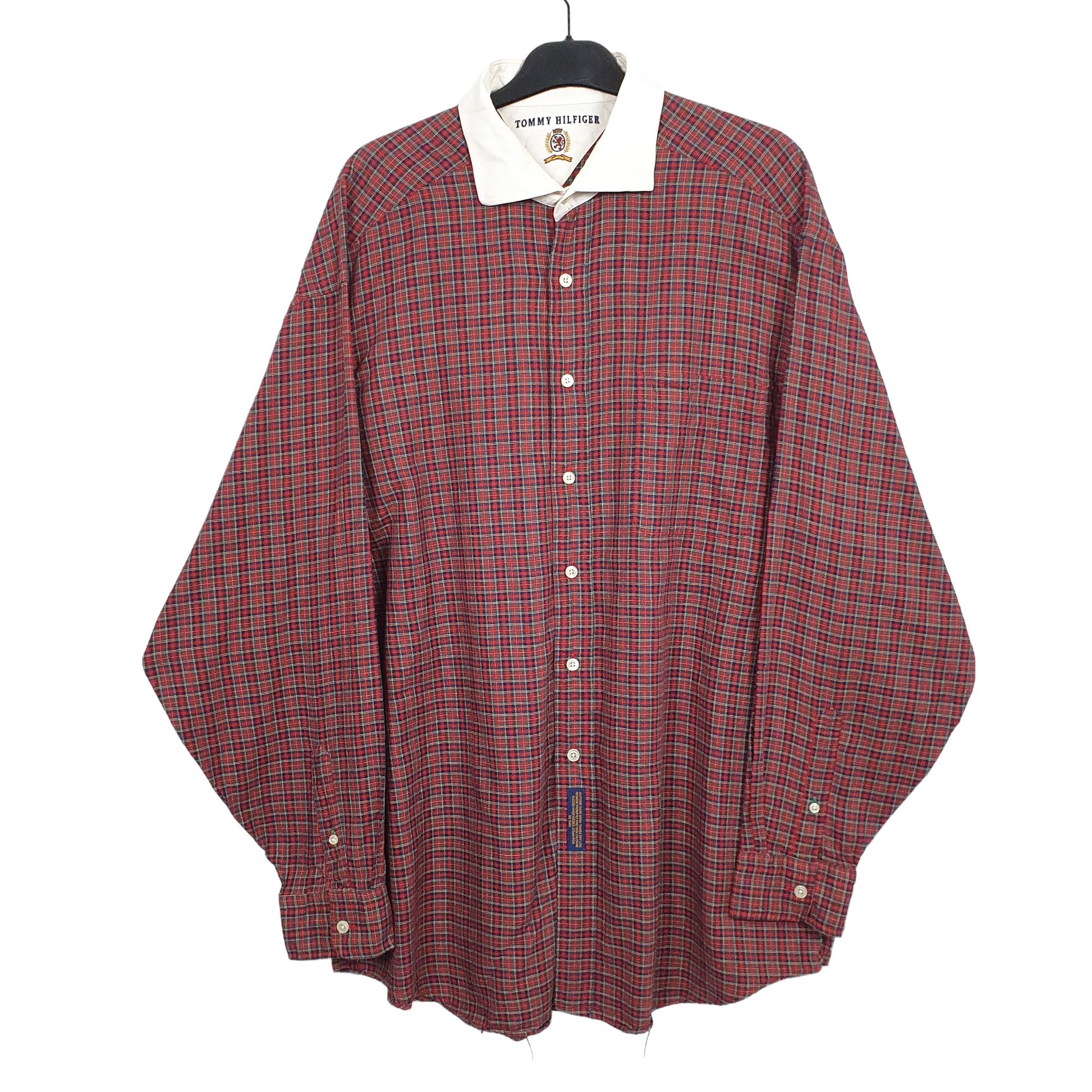 Red Tommy Hilfiger Long Sleeve Shirt