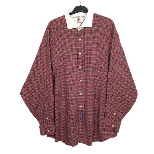Red Tommy Hilfiger Long Sleeve Shirt