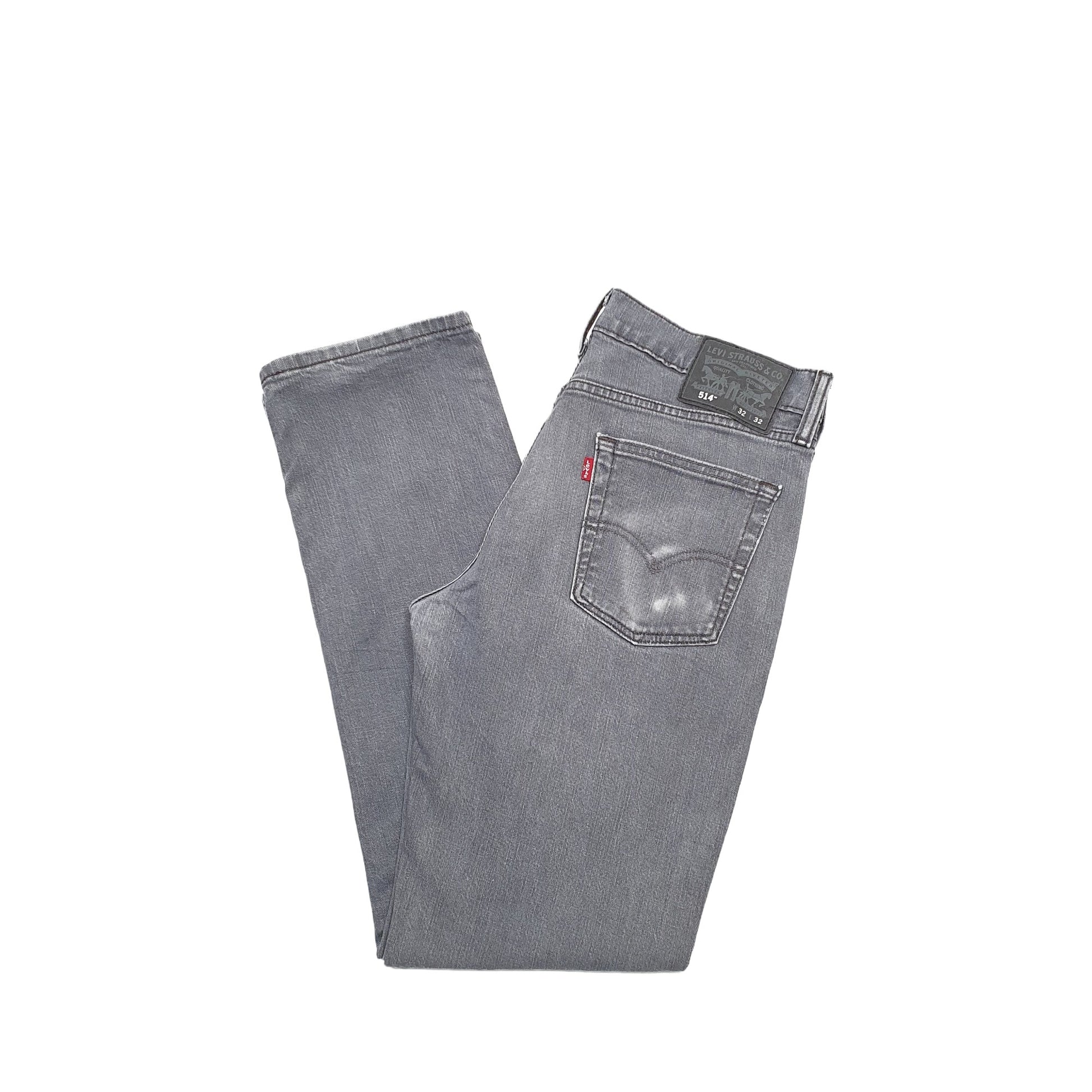 Levis 514 Straight Fit Jeans W32 L31 Grey