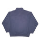 Mens Navy Fila Spellout Quarter Zip Jumper