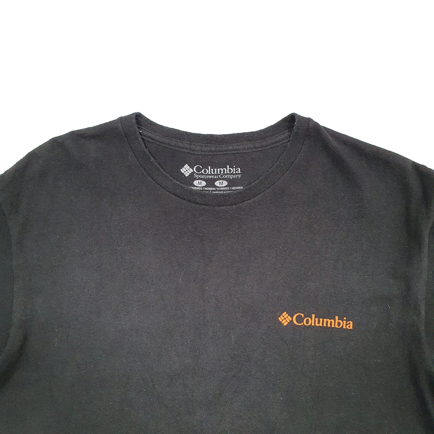 Mens Black Columbia Sportswear  Short Sleeve T Shirt