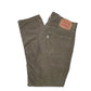 Mens Khaki Levis 514 Straight Corduroy Trousers