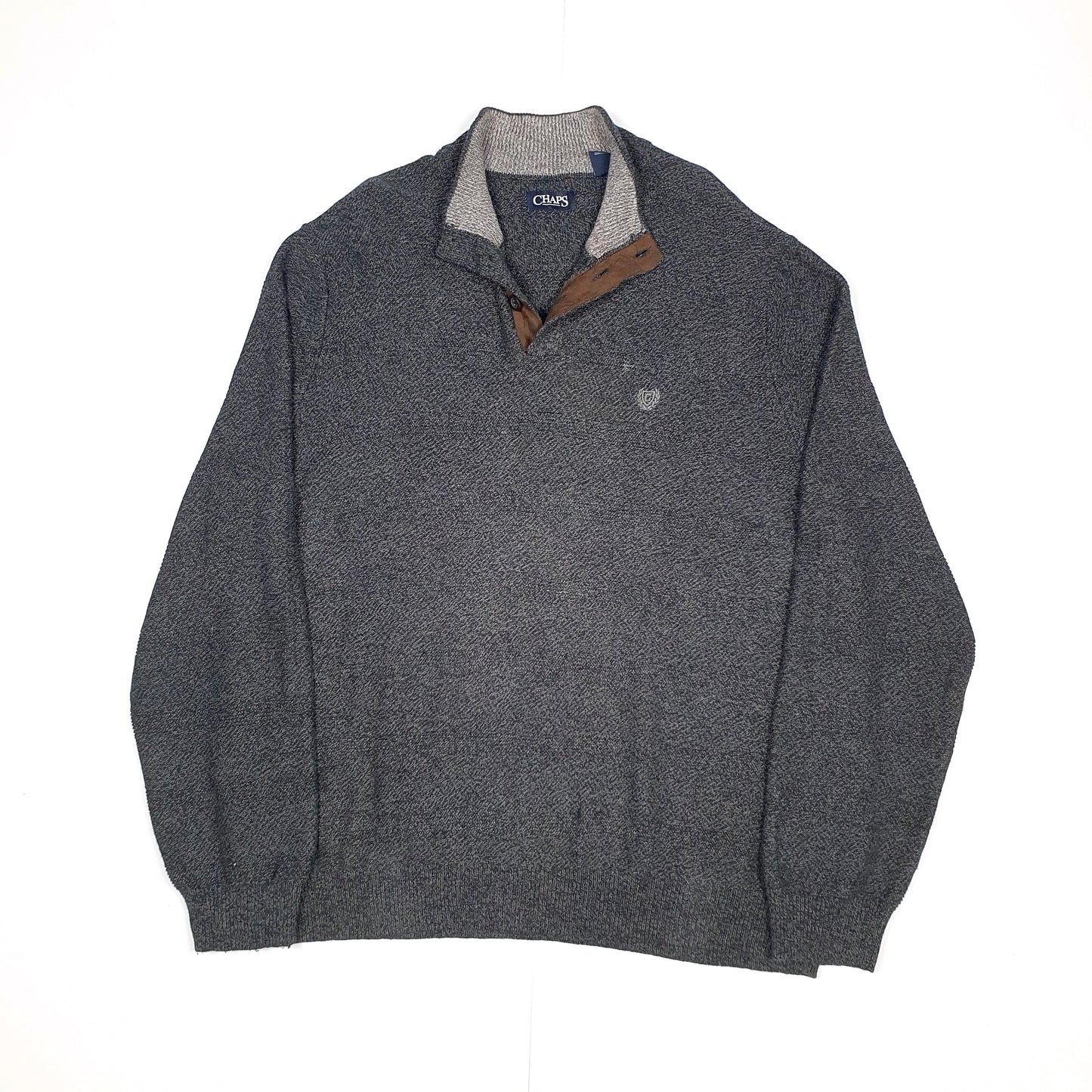 Grey Chaps Quarter Zip Jumper