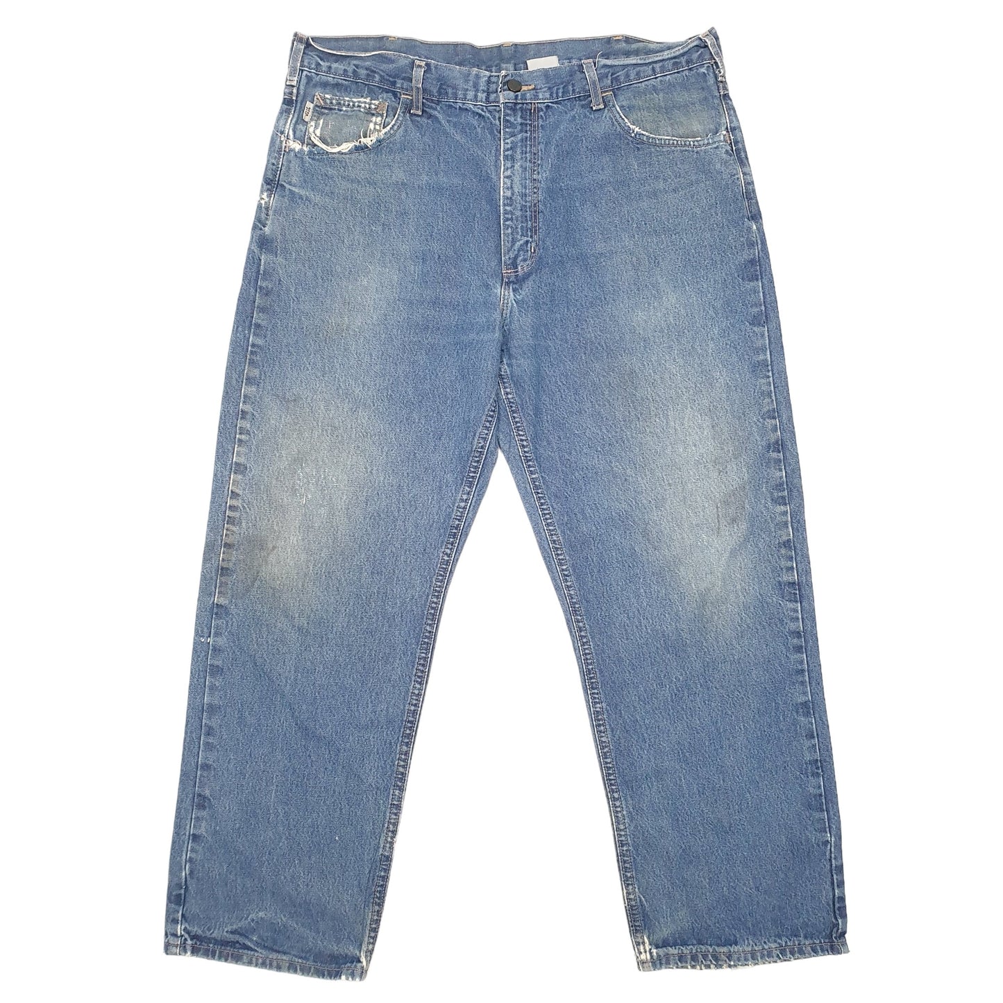 Mens Blue Carhartt Flame Resistant Casual JeansW38 L30