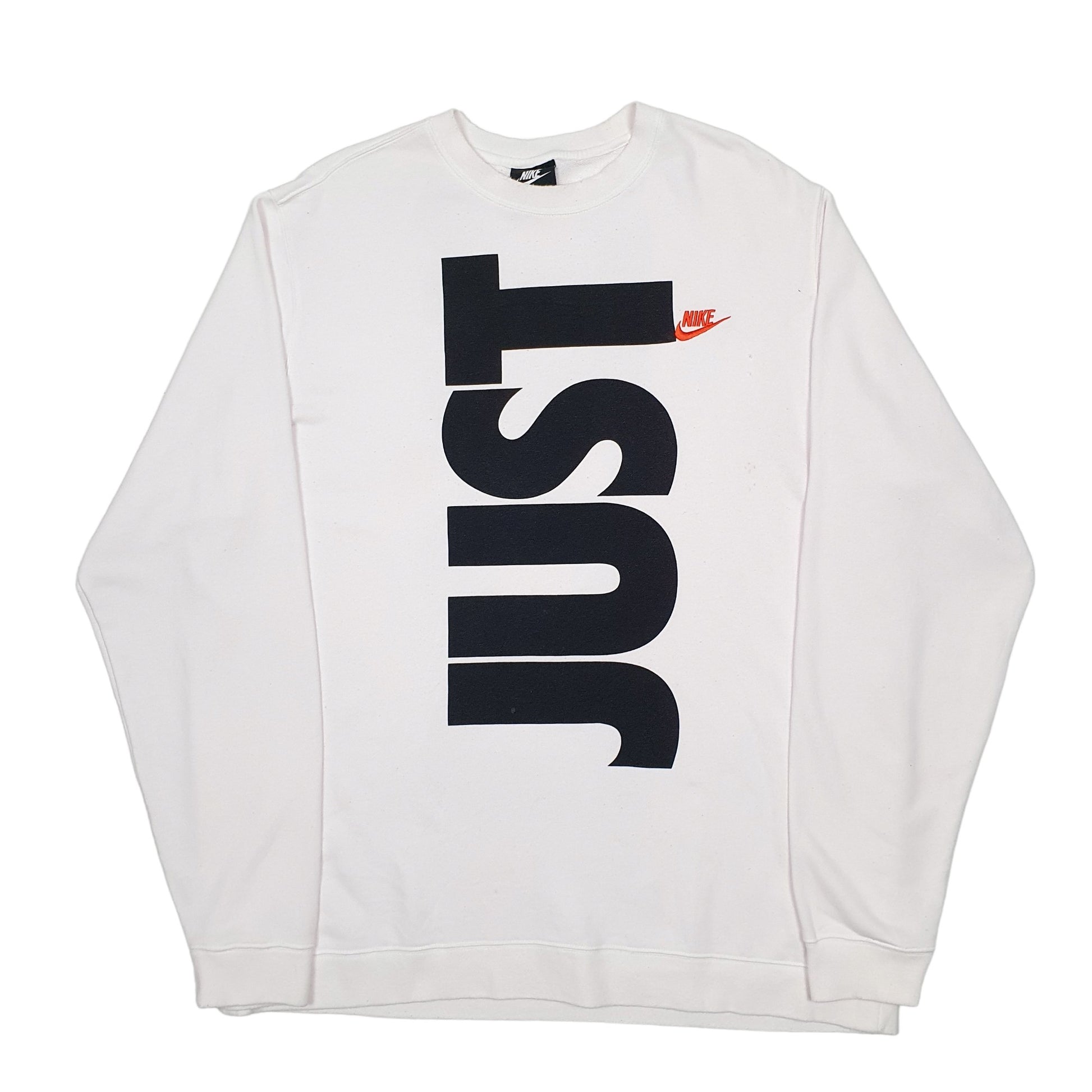 Mens Pink Nike Spellout Crewneck Jumper