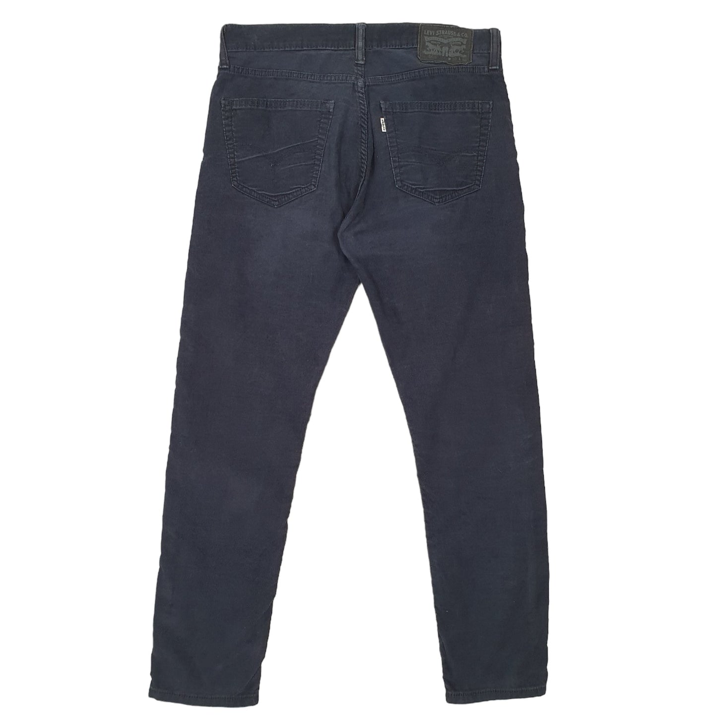 Mens Navy Levis 508 Regular Corduroy Trousers
