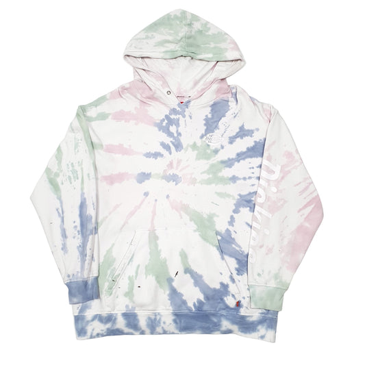 Mens White Dickies Tie Dye Hoodie Jumper