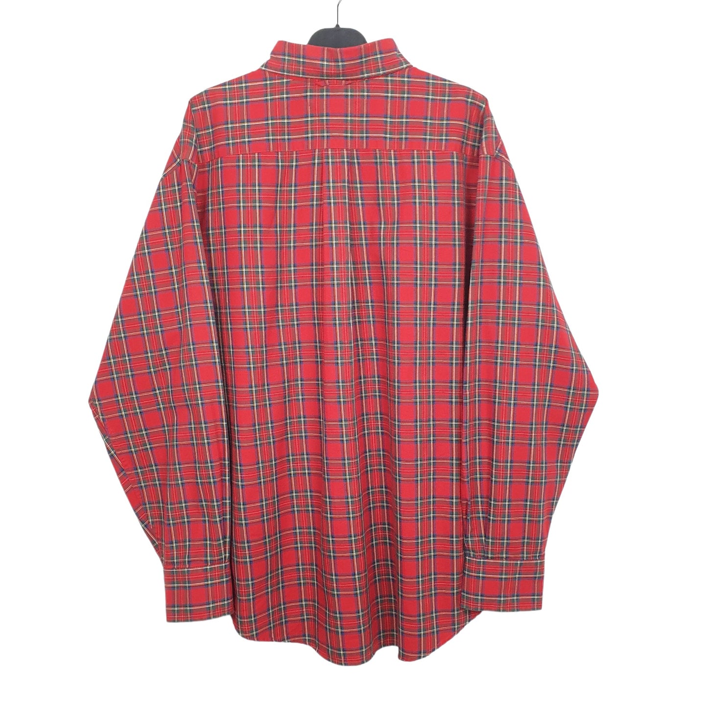Tommy Hilfiger Long Sleeve Regular Fit Check Shirt Red