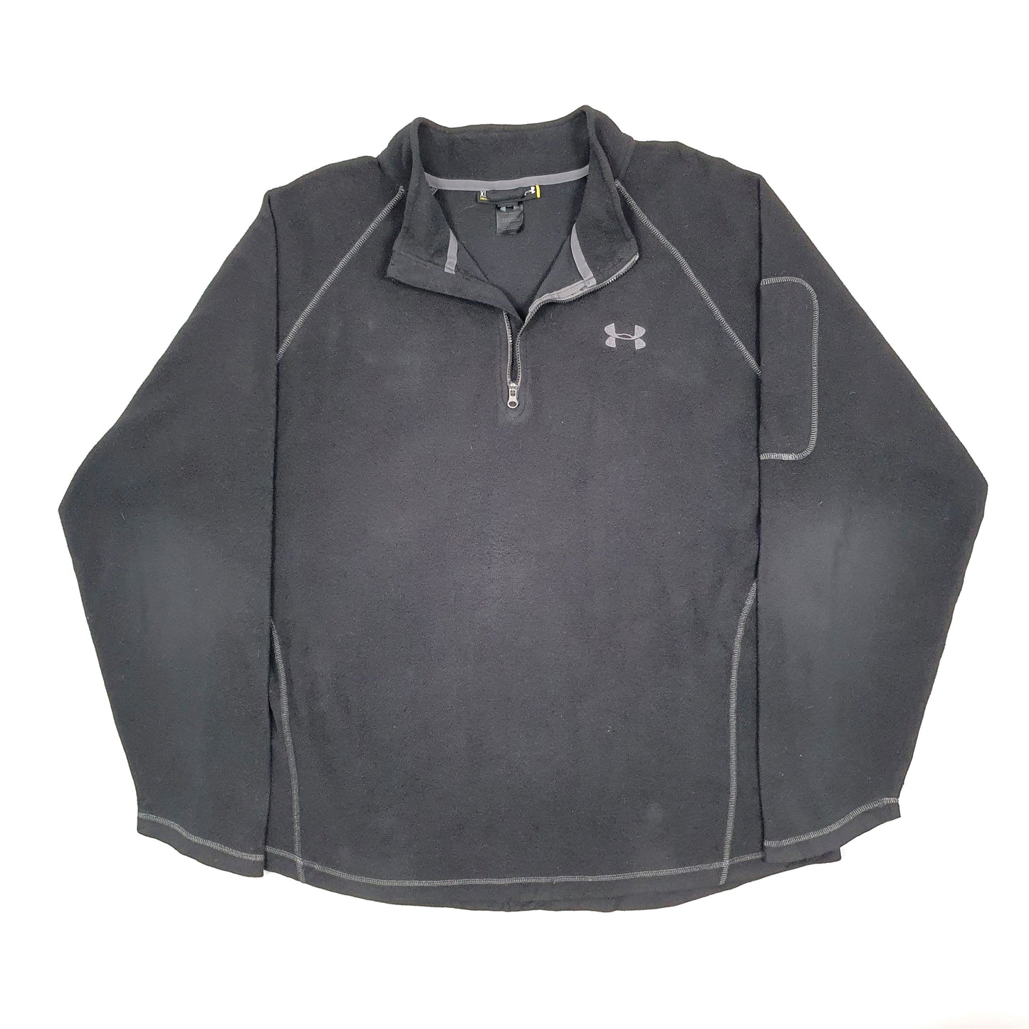 Under Armour Spellout Quarter Zip Fleece XL Black