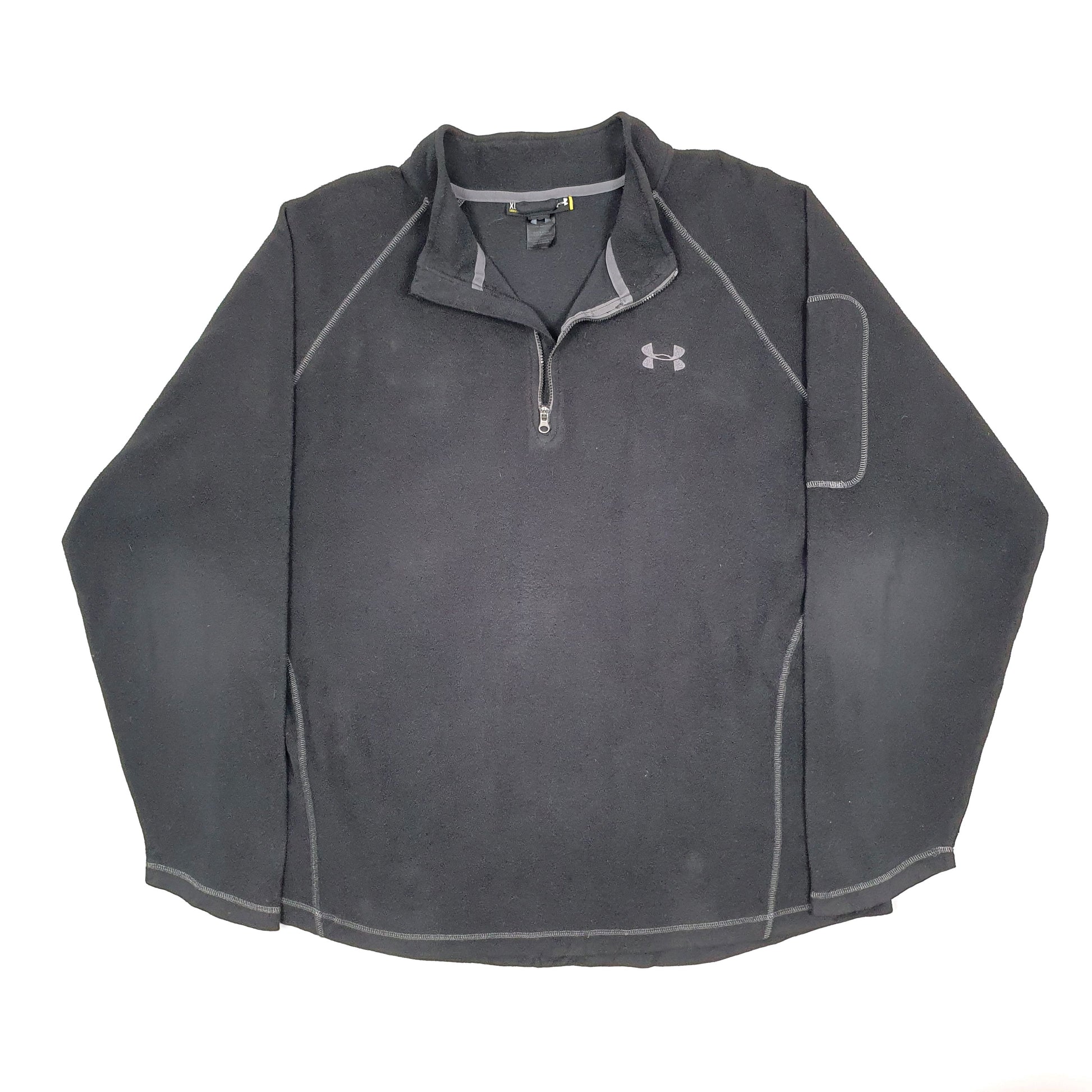 Under Armour Spellout Quarter Zip Fleece XL Black